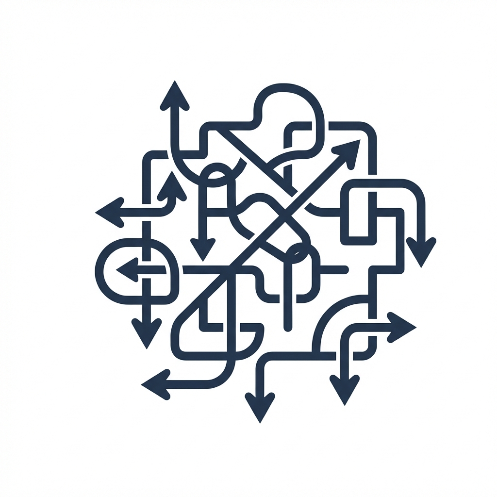 迷路のような複雑な資料